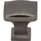 Jeffrey Alexander 1-1/4" Overall Length Brushed Pewter Square Annadale Cabinet Knob 435BNBDL - alternate 4